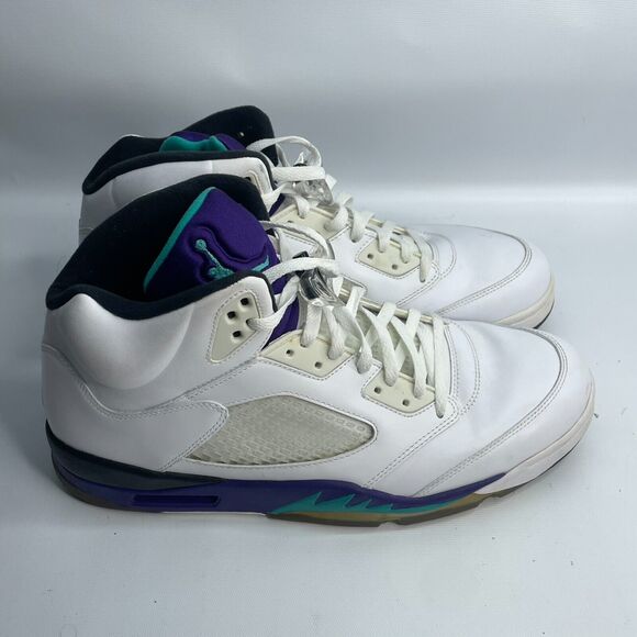 Jordan 5 Retro Grape‎ 2013 Rare Size 13.5 Good Condition Shoes Only No Box